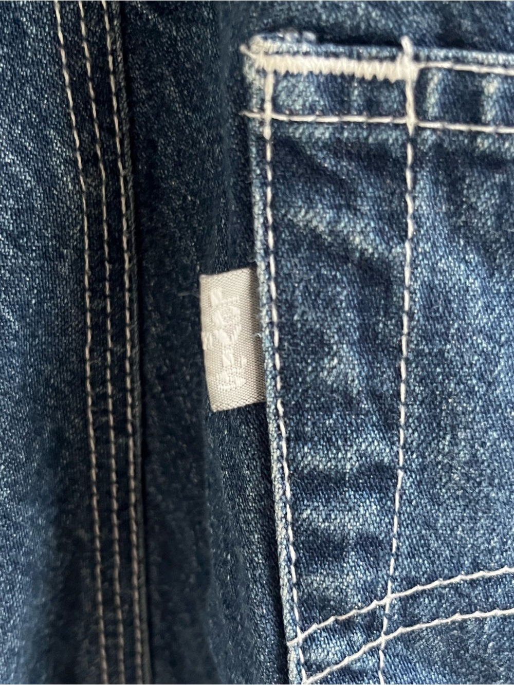 Levi’s SilverTab Denim Shortalls Distressed Overall Shorts Medium - Picture 6 of 11